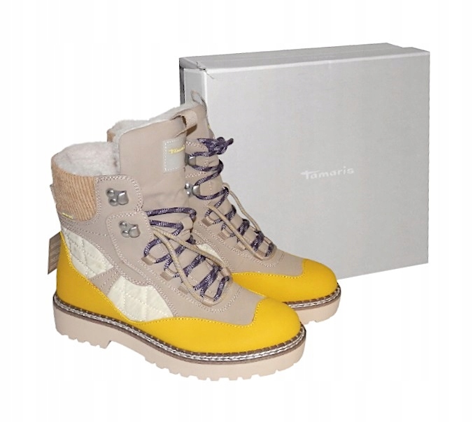 Dámské Kotníkové Boty boty Tamaris Wortmann 1-26882-39660 s kukuřičným hřebenem Duo-Tex vel. 38