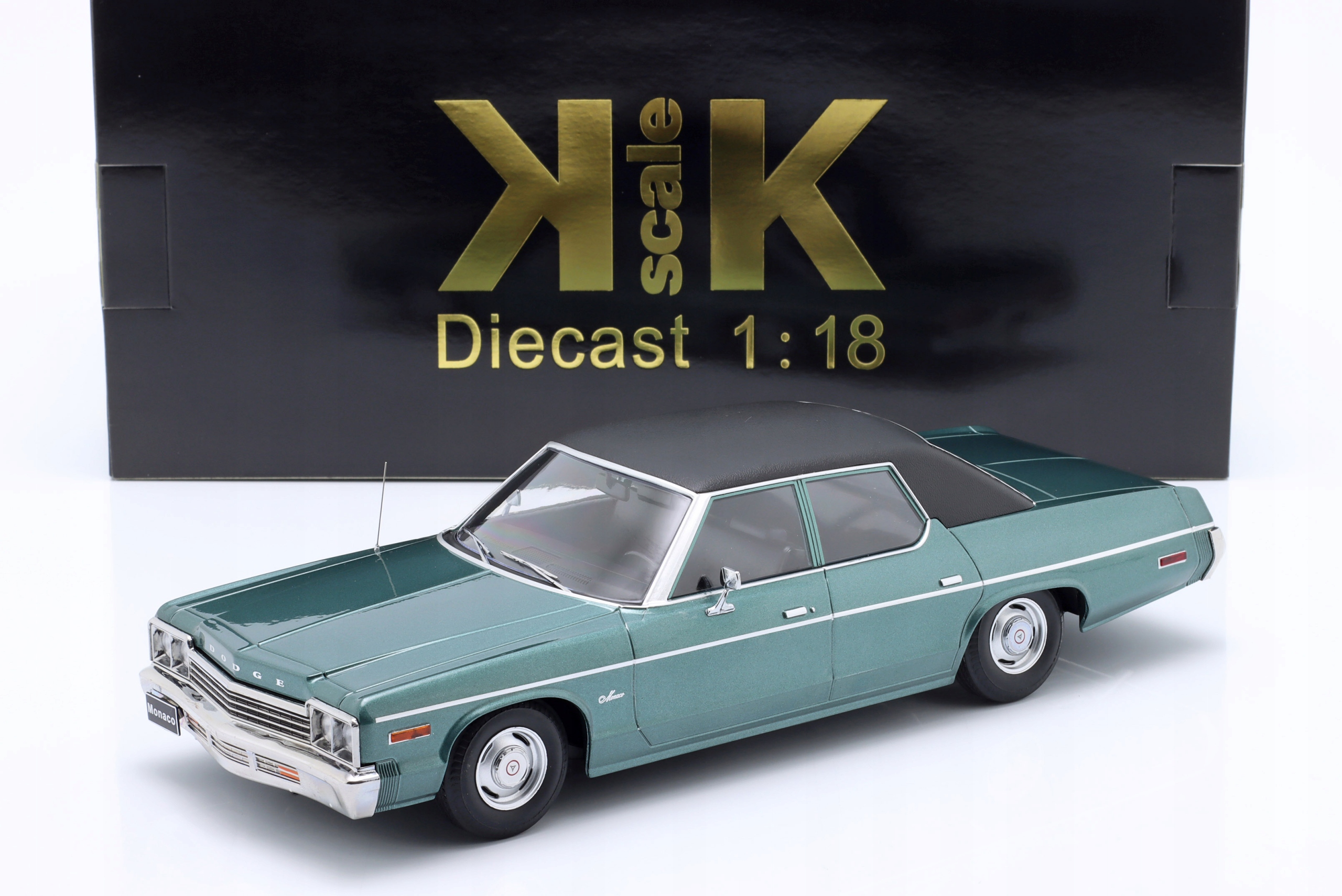 Kk Scale Dodge Monaco 1974 Zelená metalíza/Bl. 1:18