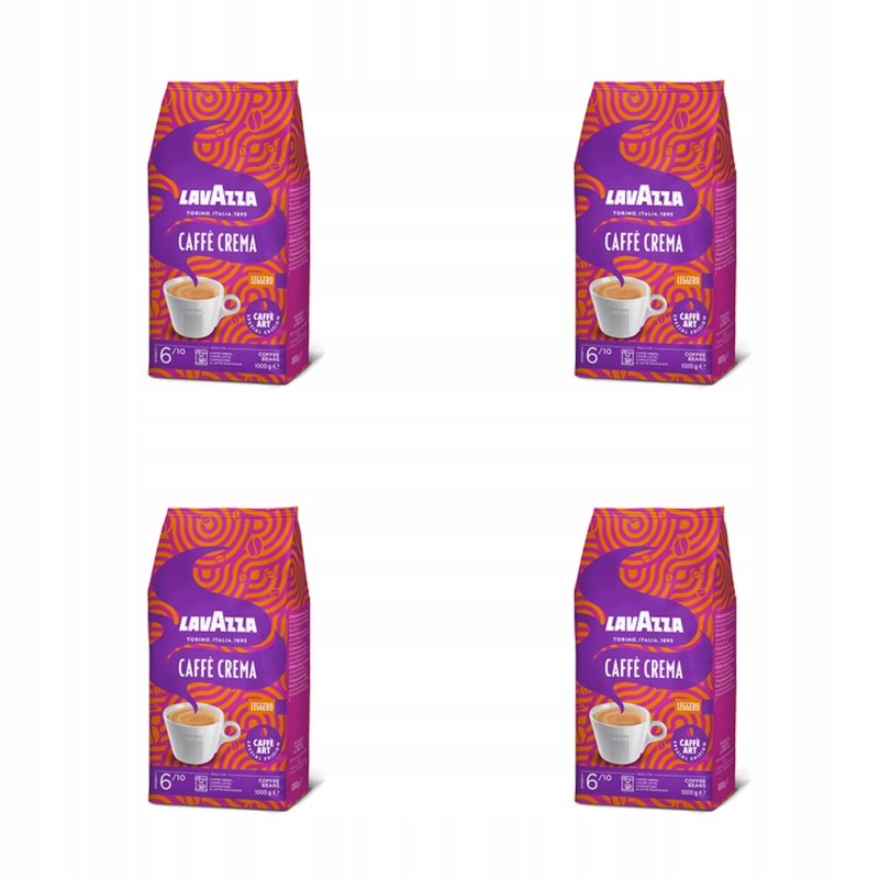 Káva zrnková Lavazza Caffe Leggero Forte Art 1 kg X4