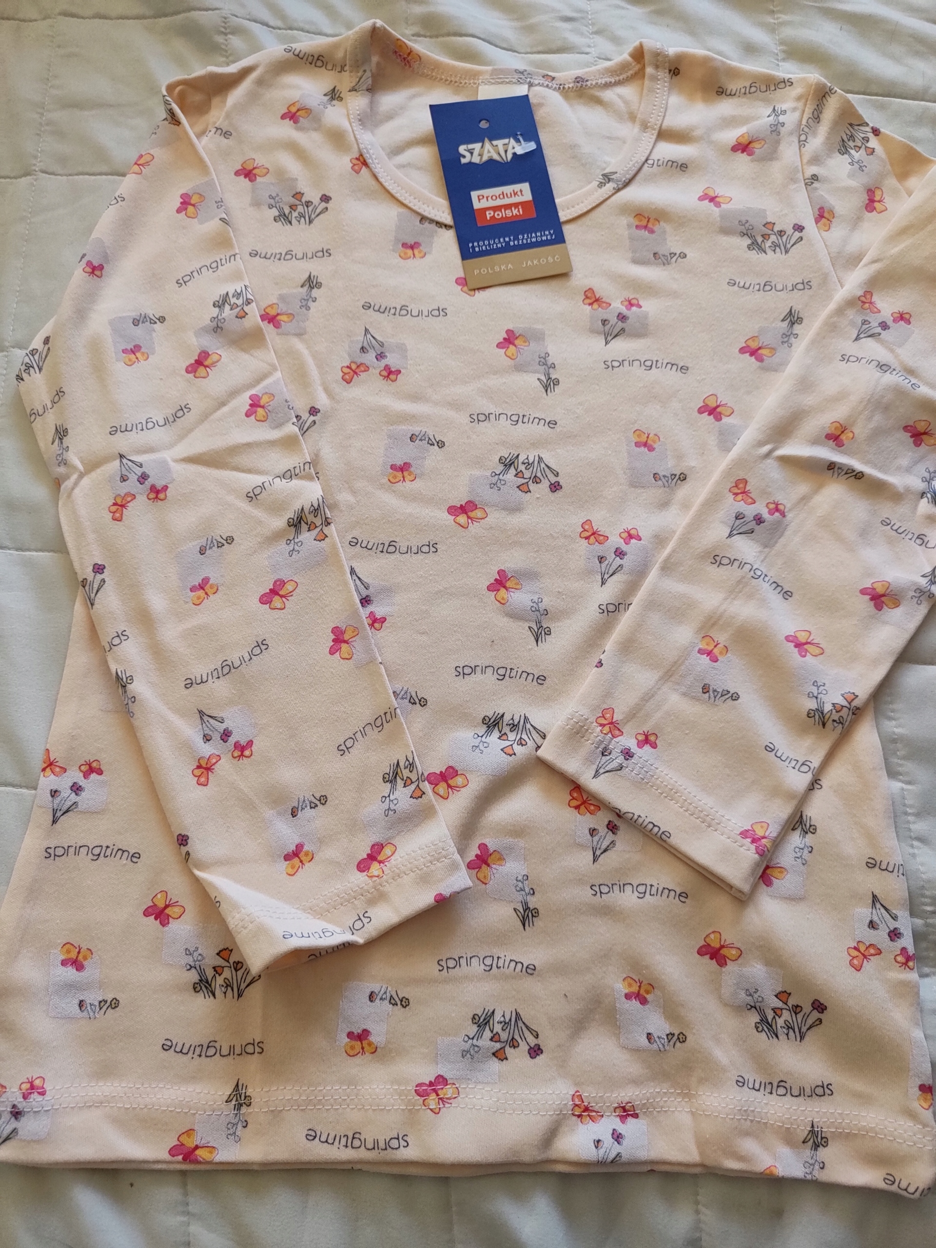 

podkoszulek dziewczęcy długi rękaw bawełna roz 134