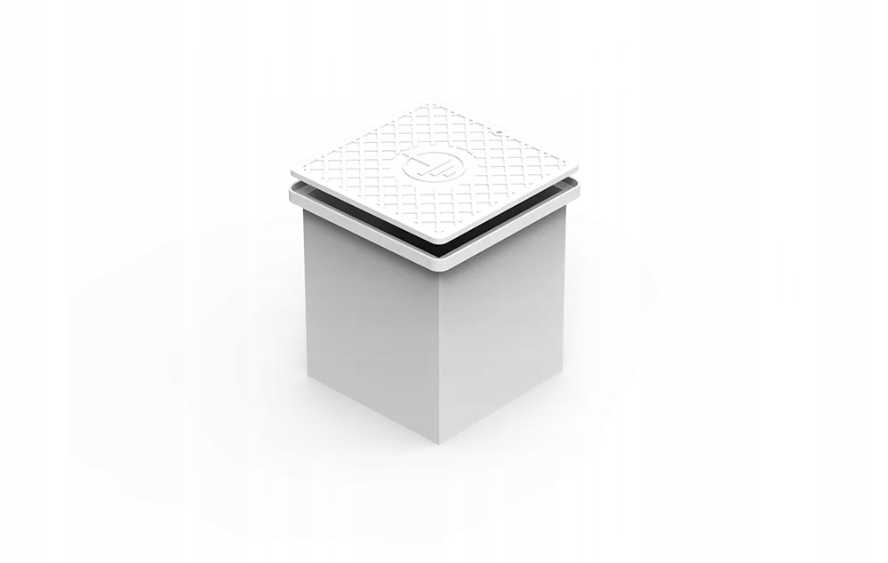 Kryt kontrolního konektoru s dnem pro zem 200x193x166 Pvc 49.1 Elko-Bis