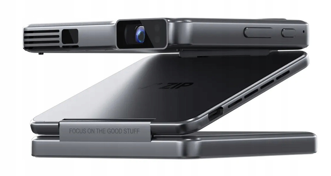 Projektor Aurzen Zip Tri-Fold Mini Hd (1280 x 720), 100 Ansi lumen Szary