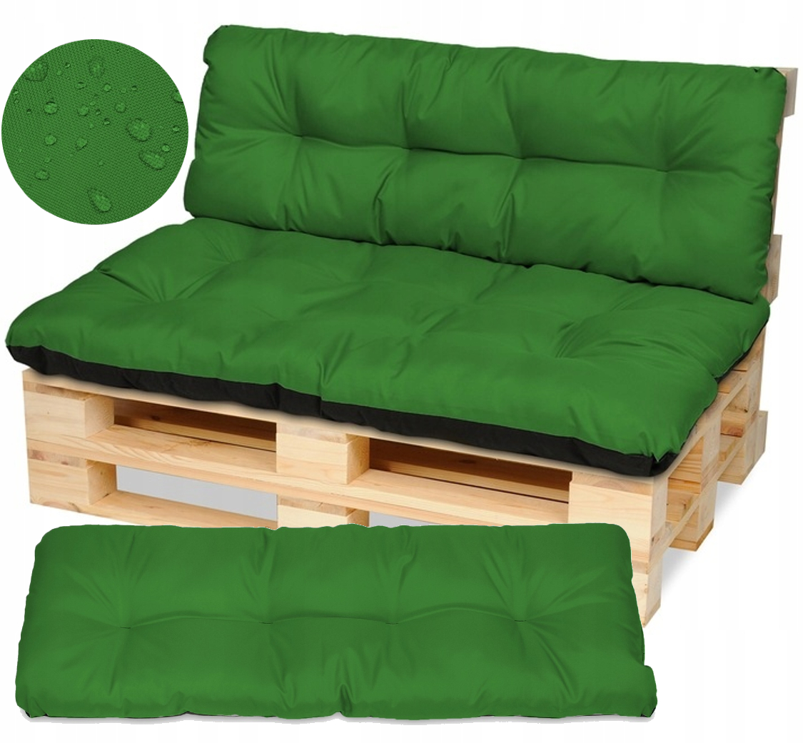Polštář Na Lavičku Nábytek Z Palet 120x80+120x38 zelený