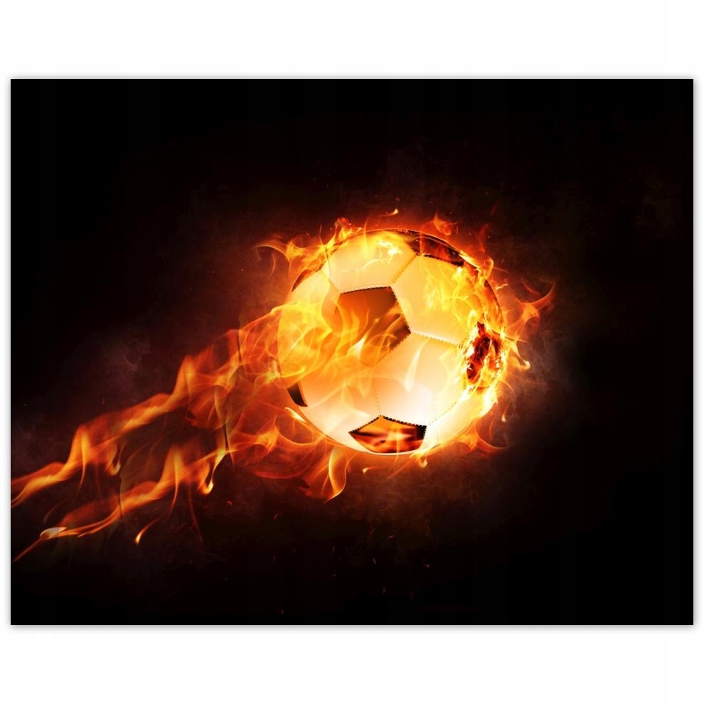 

Plakat 50x40 Piłka nożna w ogniu