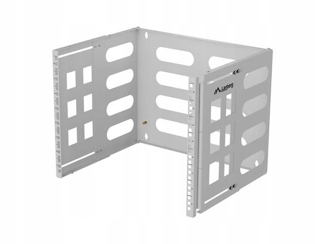 Lanberg Nástěnný držák rack 19'' 8U 497x400/240 šedý