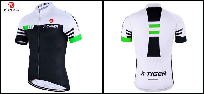 Koszulka Na Rower Wygodna Z Odblaskiem Odprowadzająca Wilgoć Ochrona UV XL Rękaw krótki rękaw