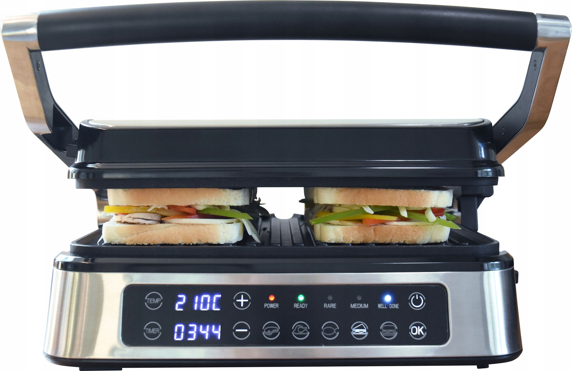 Lund Grill Elektryczny 2000W Panel Led 67450 29 x 23,2cm