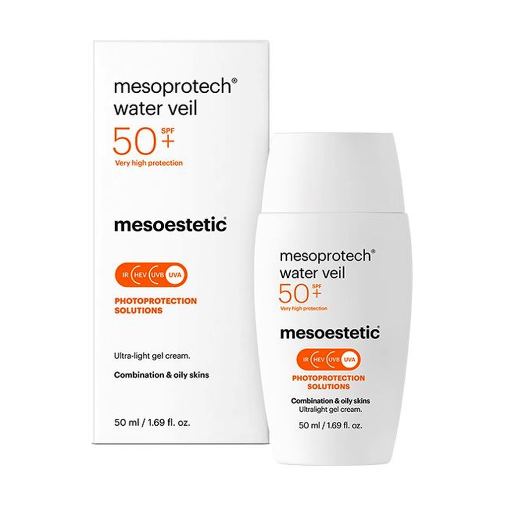 Mesoestetic Mesoprotech Water Veil SPF50+ Lekki krem przeciwsłoneczny 50ml
