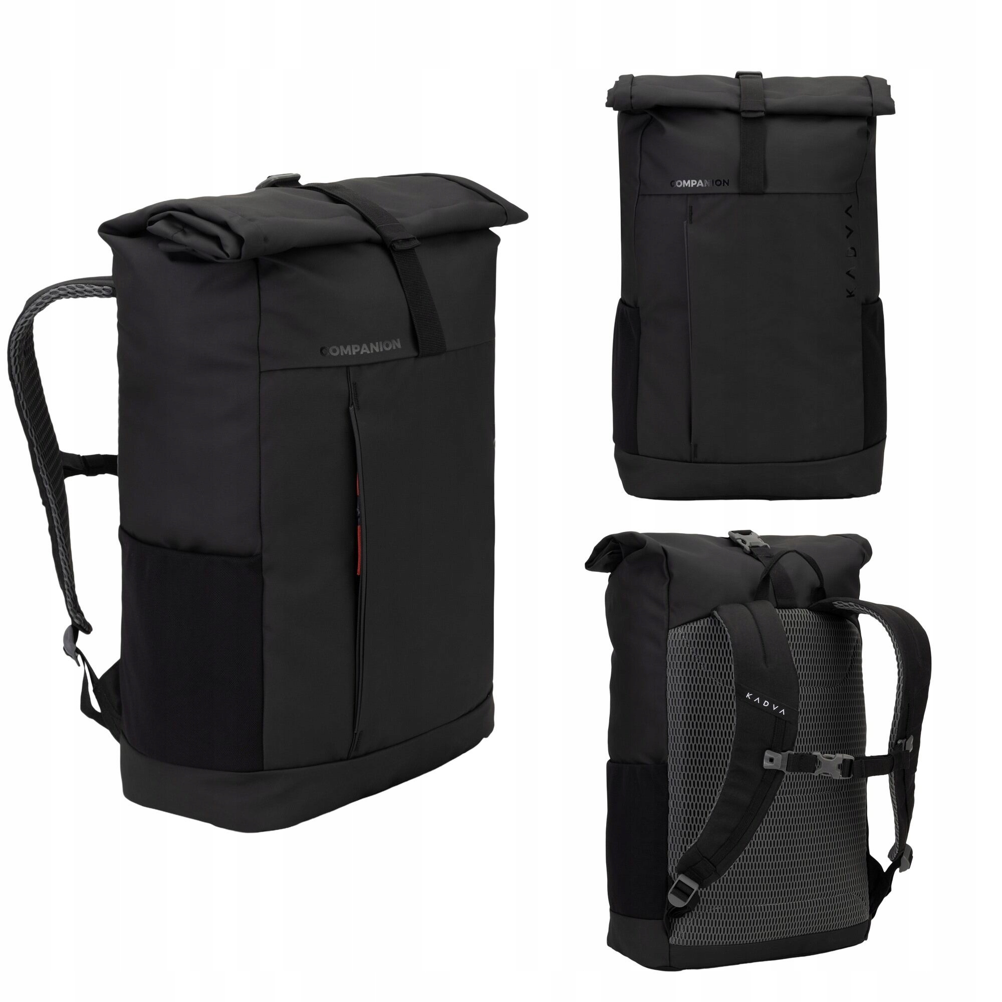 Plecak Do Samolotu Bagaż Podręczny Kadva 20L Czarny Na Laptopa 15" Kabinowy