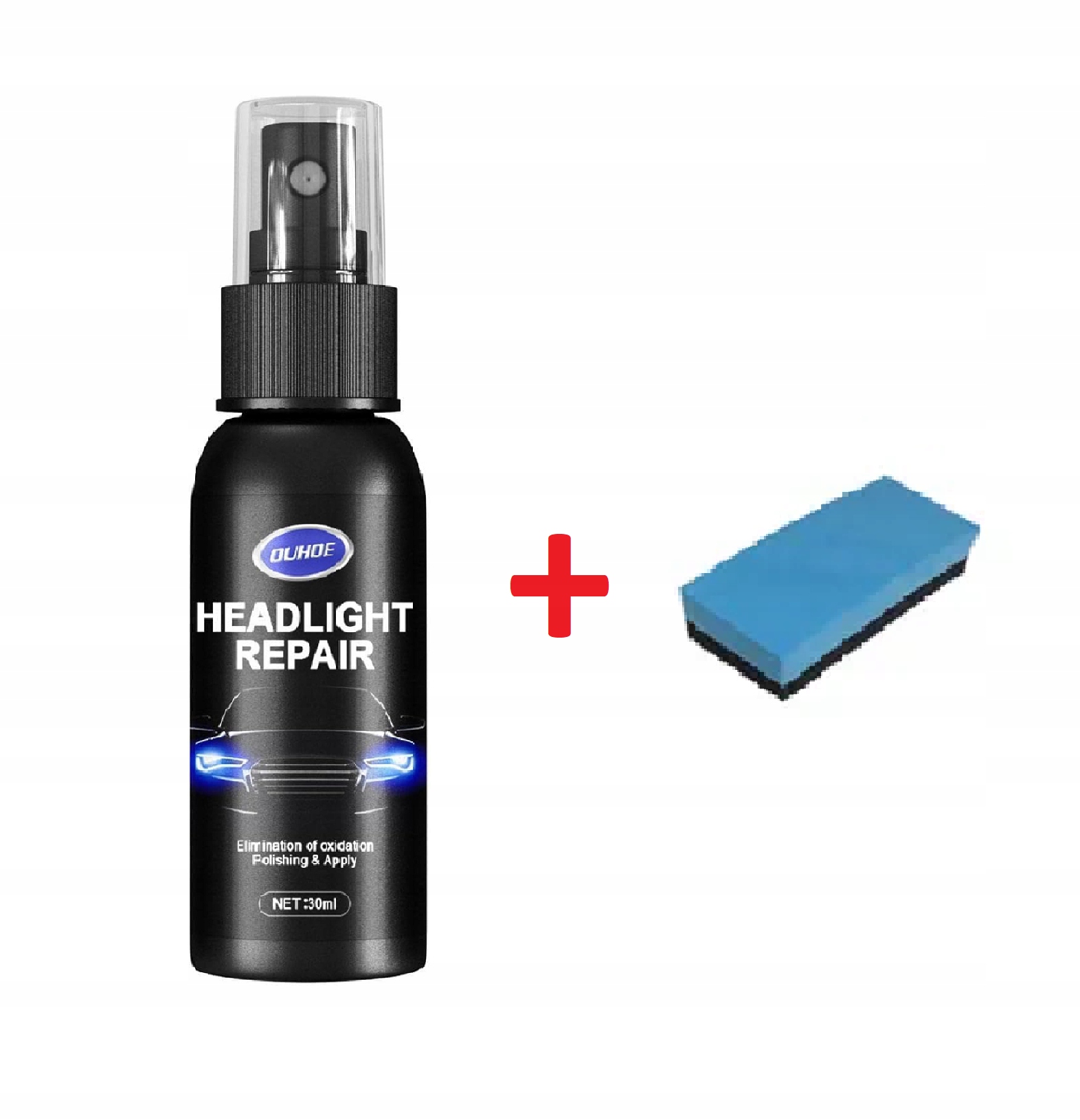 Płyn do renowacji reflektorów czyszczenie Gąbka