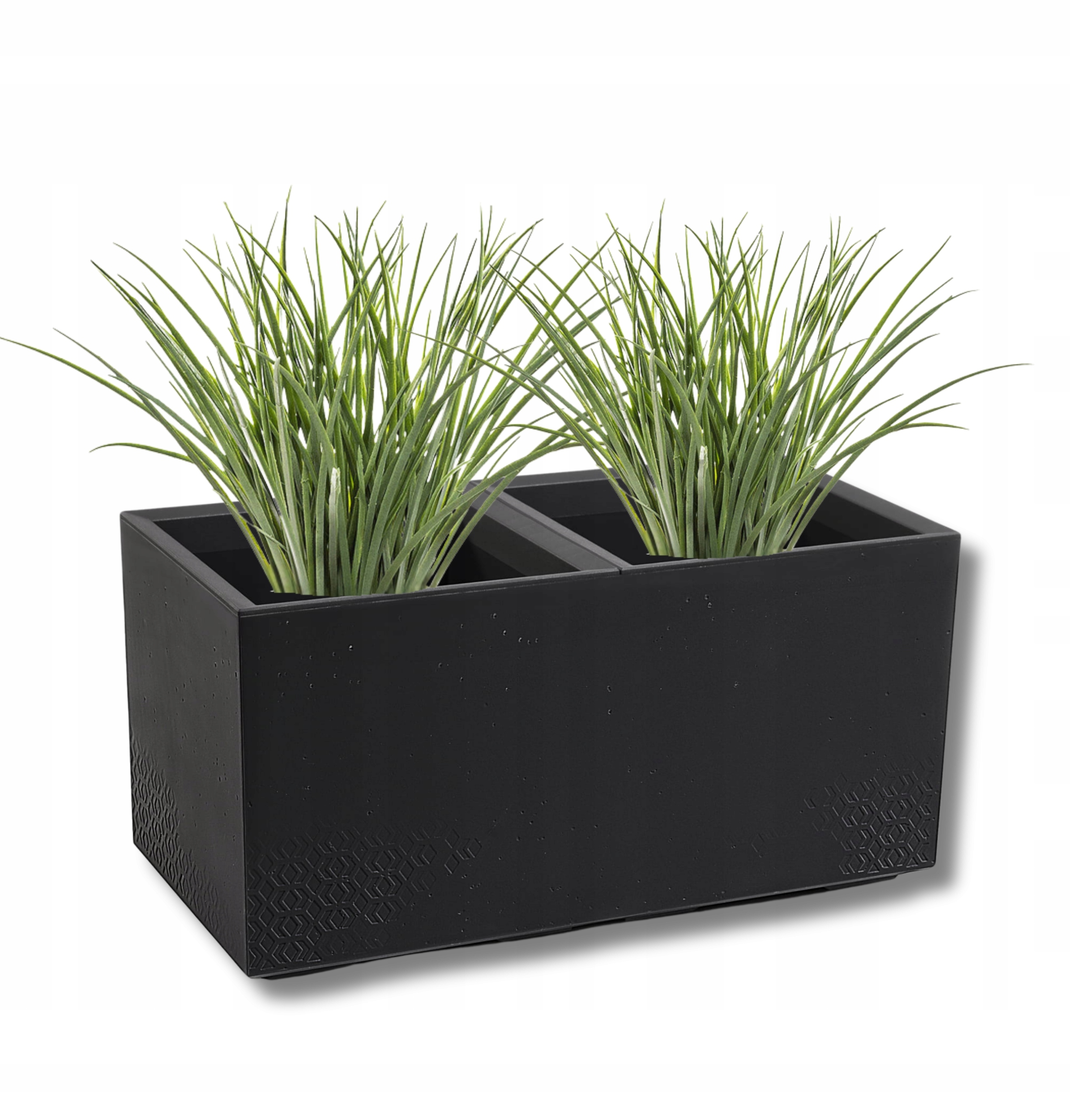 Donica kwietnik na kółkach Karo 80X40cm kol Czarny