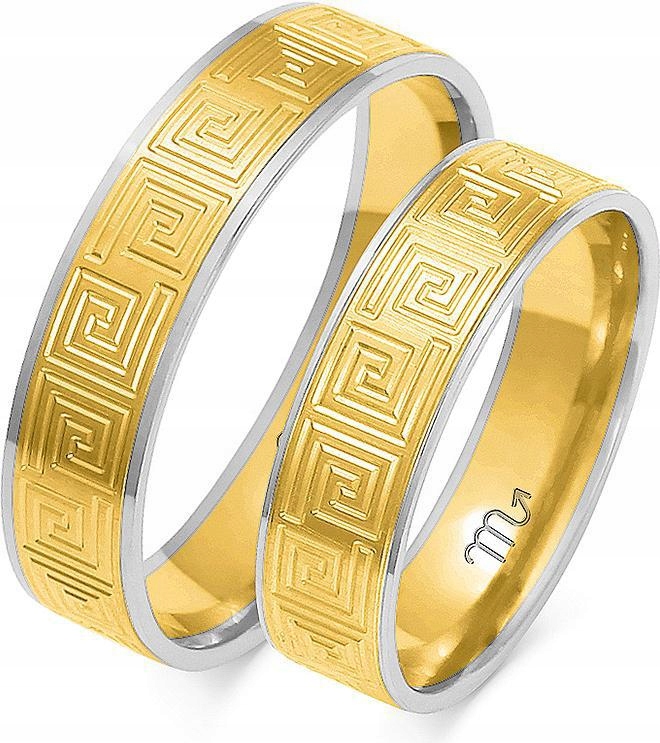 Bílé zlaté snubní prsteny na svatební hostina 14K 585 vel. 20 21 22 – jedinečná kolekce svatba