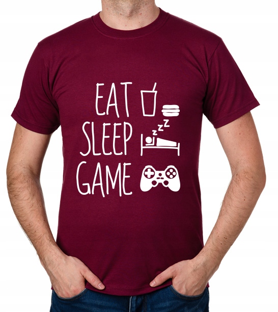

koszulka Eat Sleep Game prezent