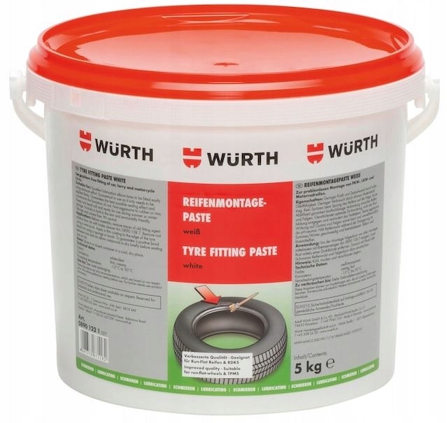 

Wurth Pasta Do Montażu Opon Montażowa Biała 5KG