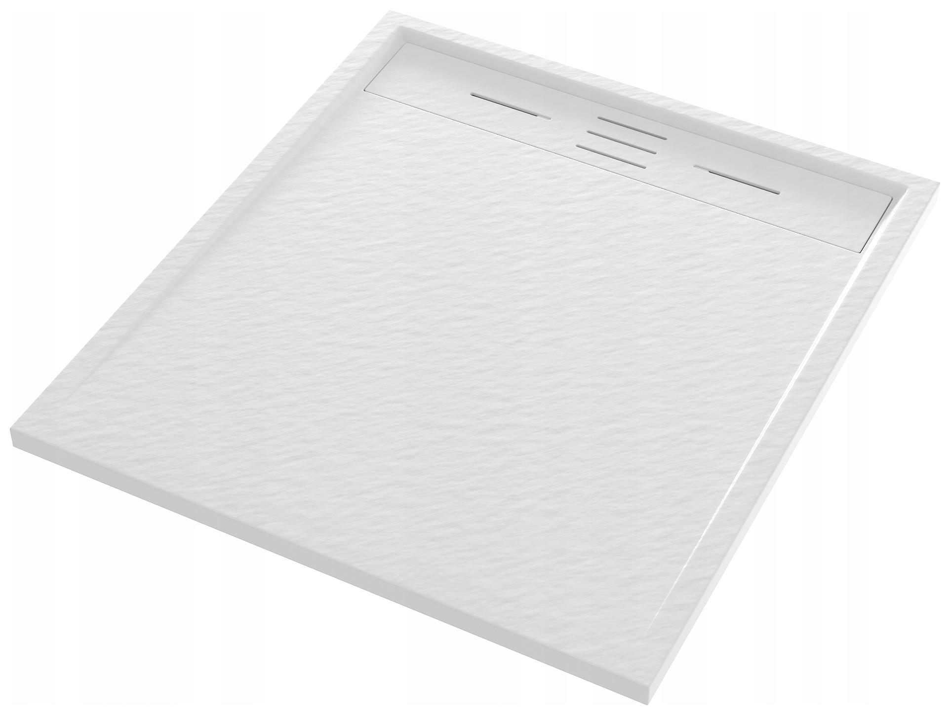 Sprchová Vanička Obdélníková 90 x 80 CM Bílá Kompozit Viva