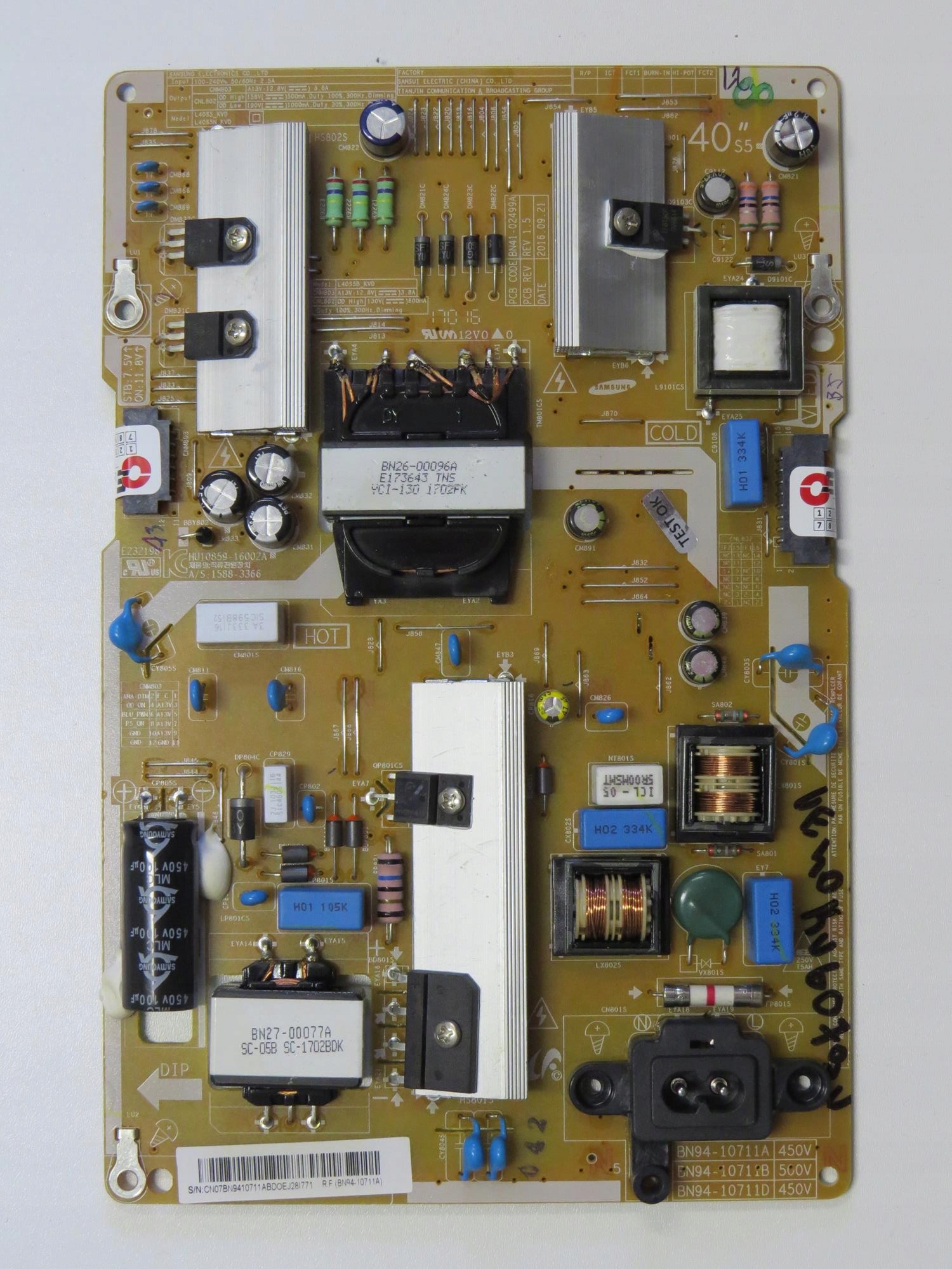 ZASILACZ SAMSUNG BN94-10711A UE40KU6079