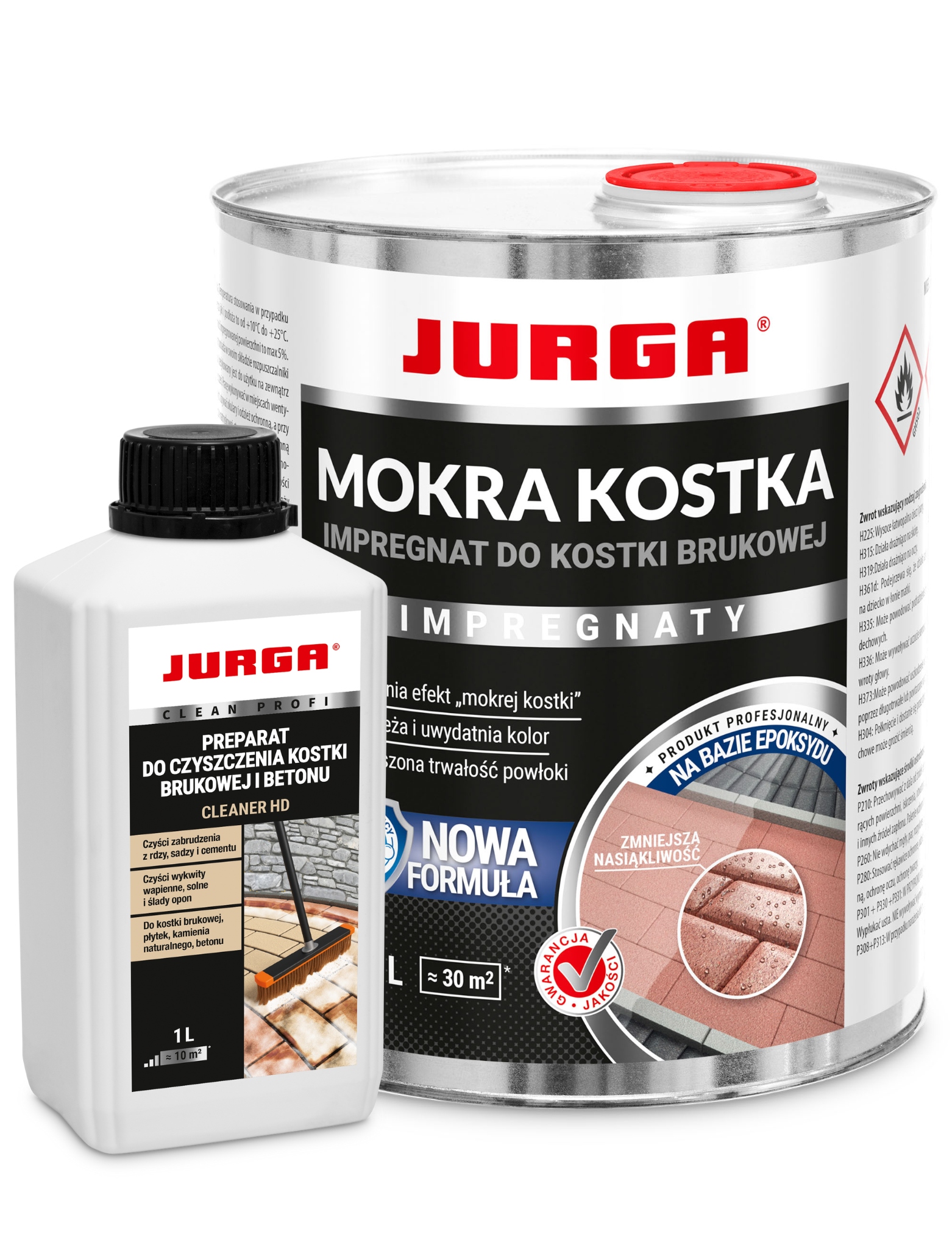 Zestaw Impregnat do kostki Brukowej i betonu 3L Płyn czyszczący kostkę 1L