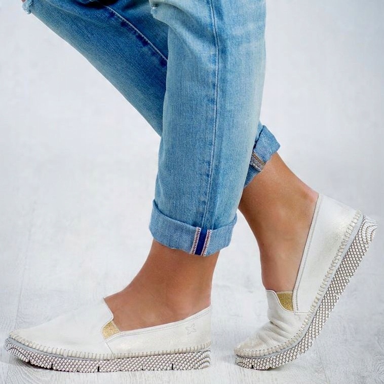 

Maciejka 03512 3512 mokasyny espadryle złote 37