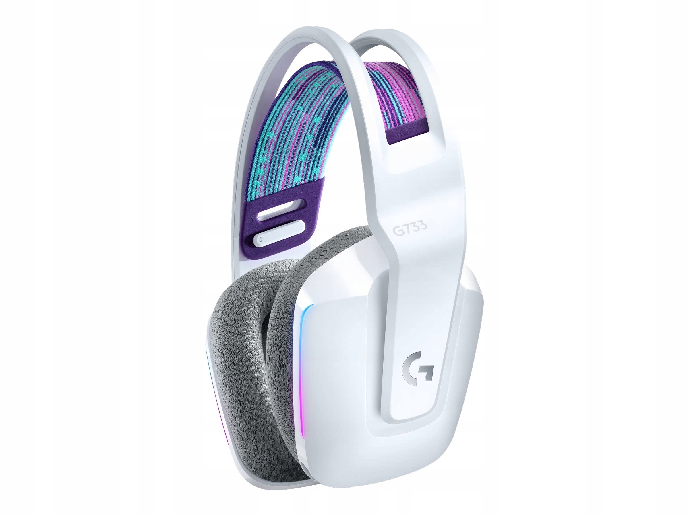 LOGITECH G733 LIGHTSPEED Bezprzewodowy Zestaw Słuchawkowy RGB 29h Biały — miniatura 6