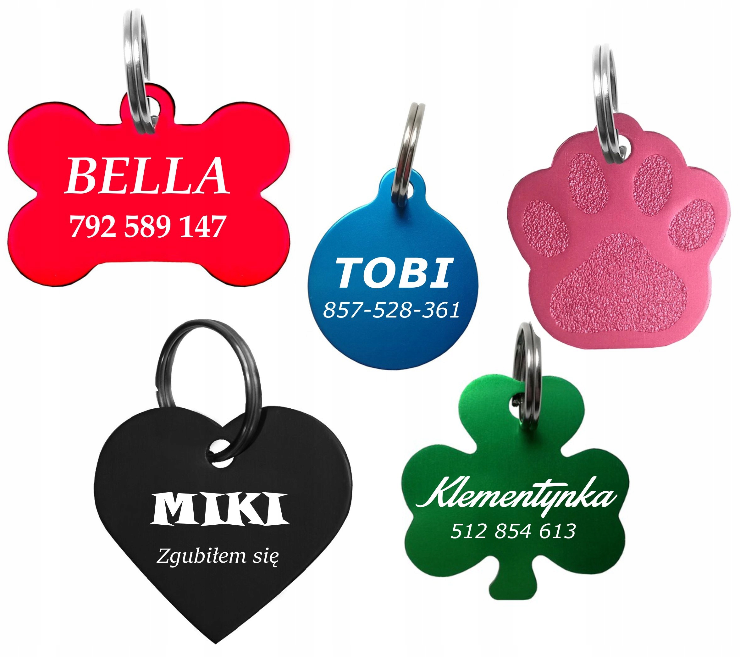 

Identyfikator adresówka dla psa kota metal grawer