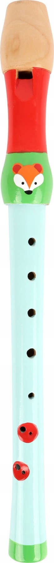 DREWNIANY KOLOROWY FLET DLA DZIECI 32CM INSTRUMENT Kod producenta 10722