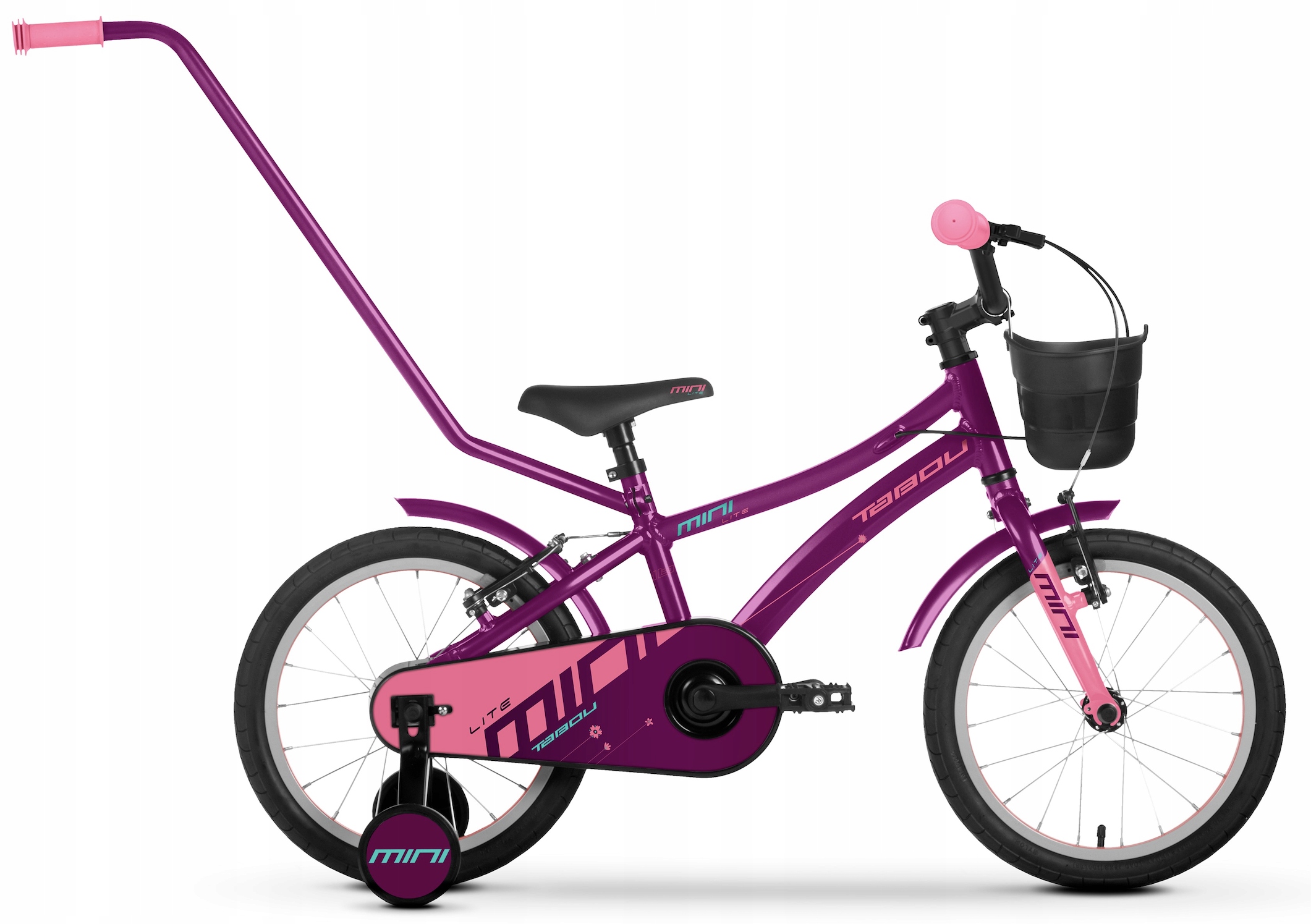 Rower Dziecięcy Rowerek 14 Cali Dla Dziewczynki Lekki Prowadnik Koła Boczne