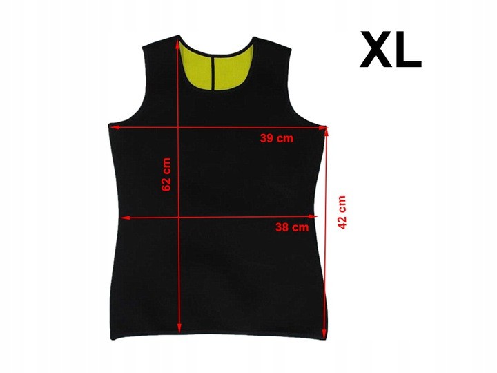 KOSZULKA NEOPRENOWA FITNESS MĘSKA ODCHUDZAJĄCA XL Zestaw brak informacji