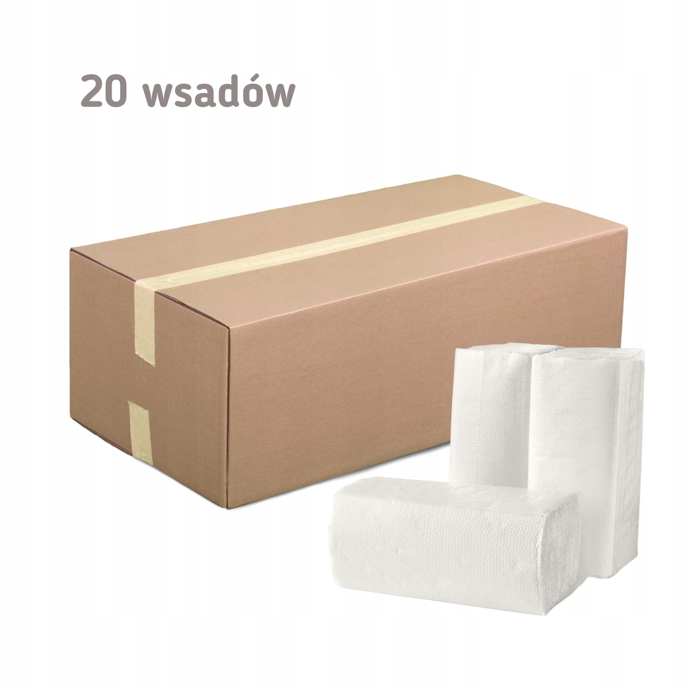 Levně Skládací papírový ručník Z-z Premium Bílý 2-vrstvý Karton 3000 listů