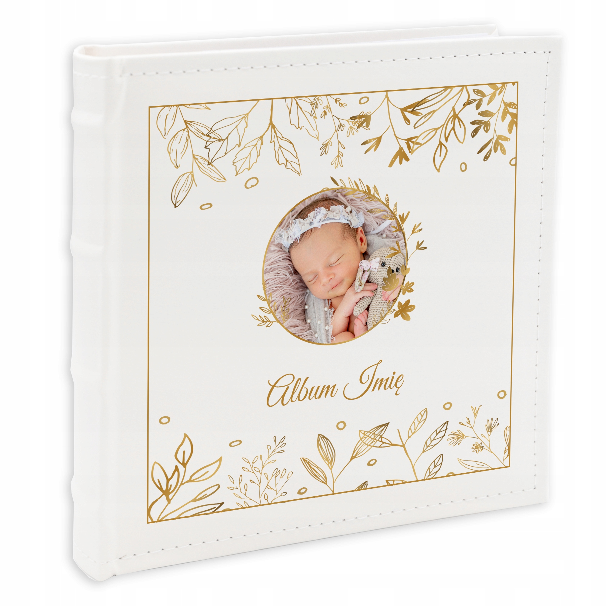 Album na fotografie 10x15 cm Bílý Na památku křtu Personalizace Kreator