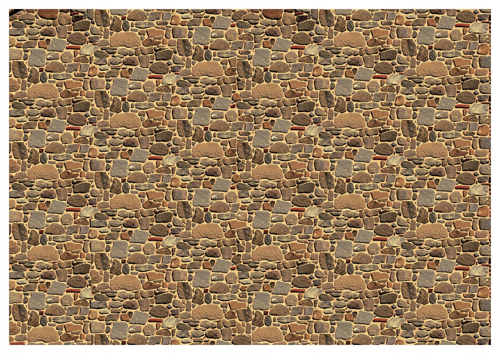 Fototapeta Kamenná zeď textura hnědo-šedé odstíny 312x219 lepidlo