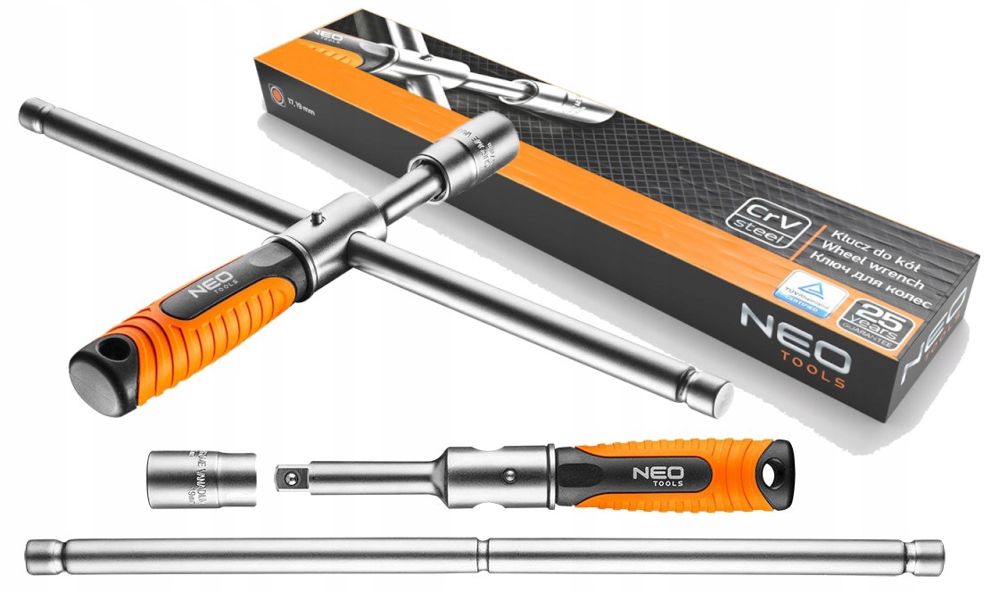 NEO TOOLS KLUCZ DO KÓŁ SKŁADANY NASADKI 17 x 19 MM 1/2'' Marka Neo Tools