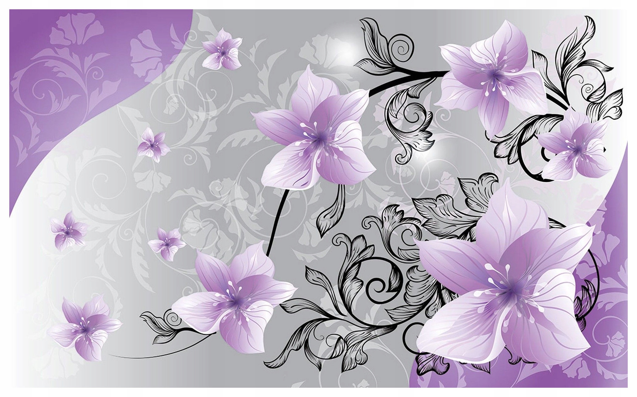 Fototapeta Lilové Květiny Abstrakce Elegance Gradient 250x175 lepidlo