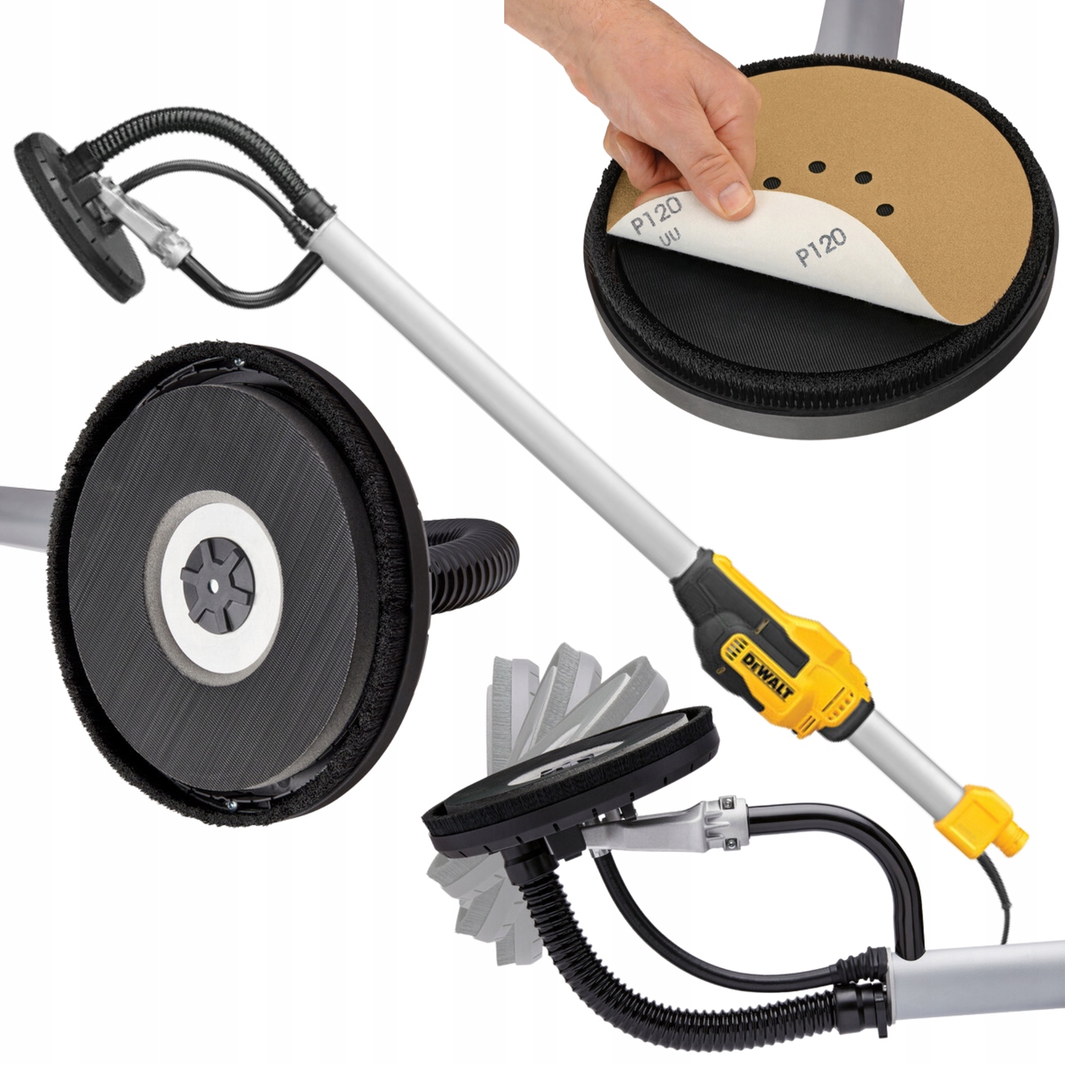 Szlifierka Przegubowa Do Ścian Gipsu Płyt G-k Żyrafa 225mm DeWALT DWE7800