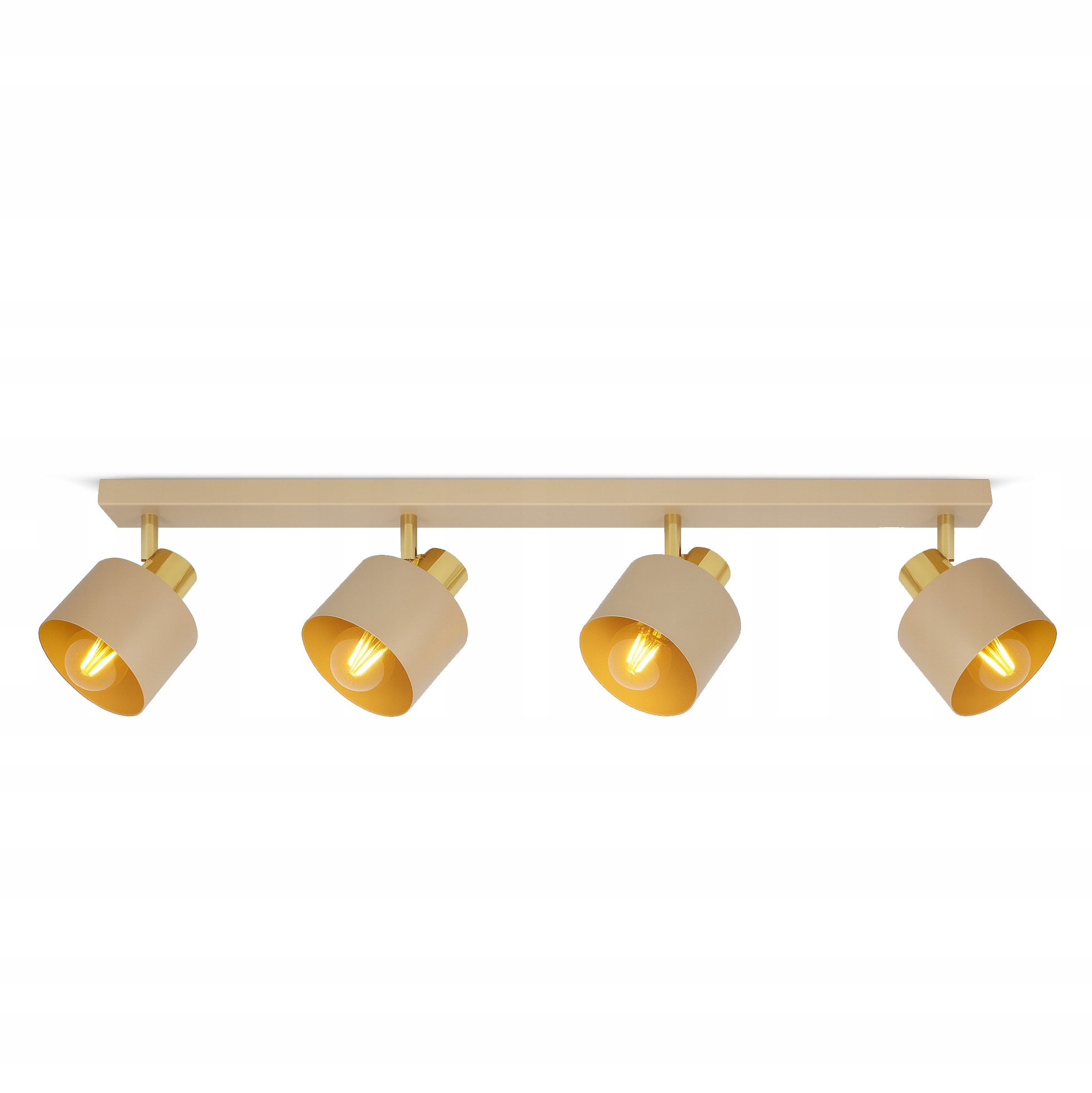 Lampa sufitowa Plafon Żyrandol Kaszmir Ecru Beżowa 485-BG4 Pokoju Sypialni