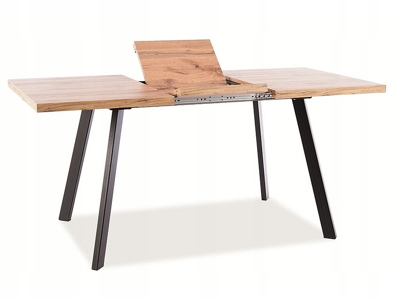 Rozkladací stôl Brick dub artisan/čierny 120-160 cm Sig