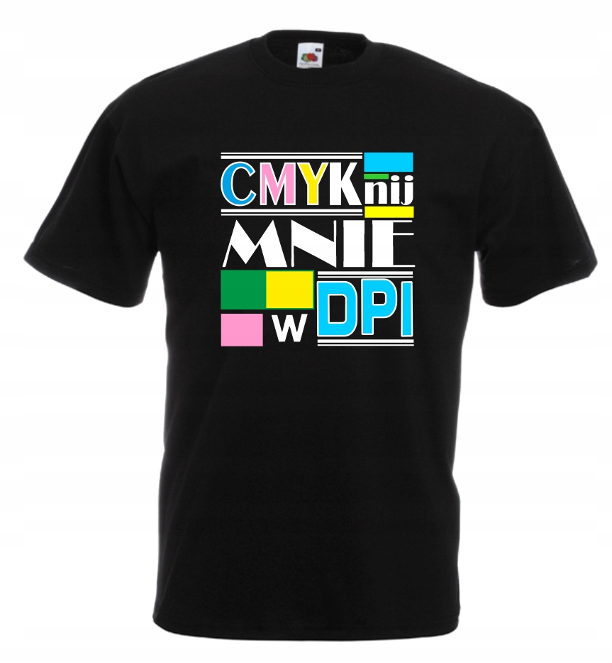 

Koszulka męska Cmyknij Mnie W Dpi r L