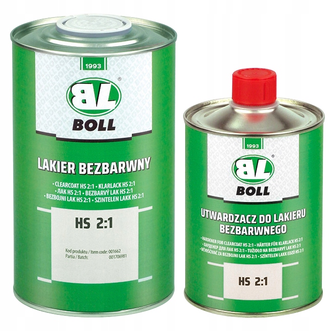 

Boll Lakier Akryl Bezbarwny Hs 1,5L z utwardzaczem
