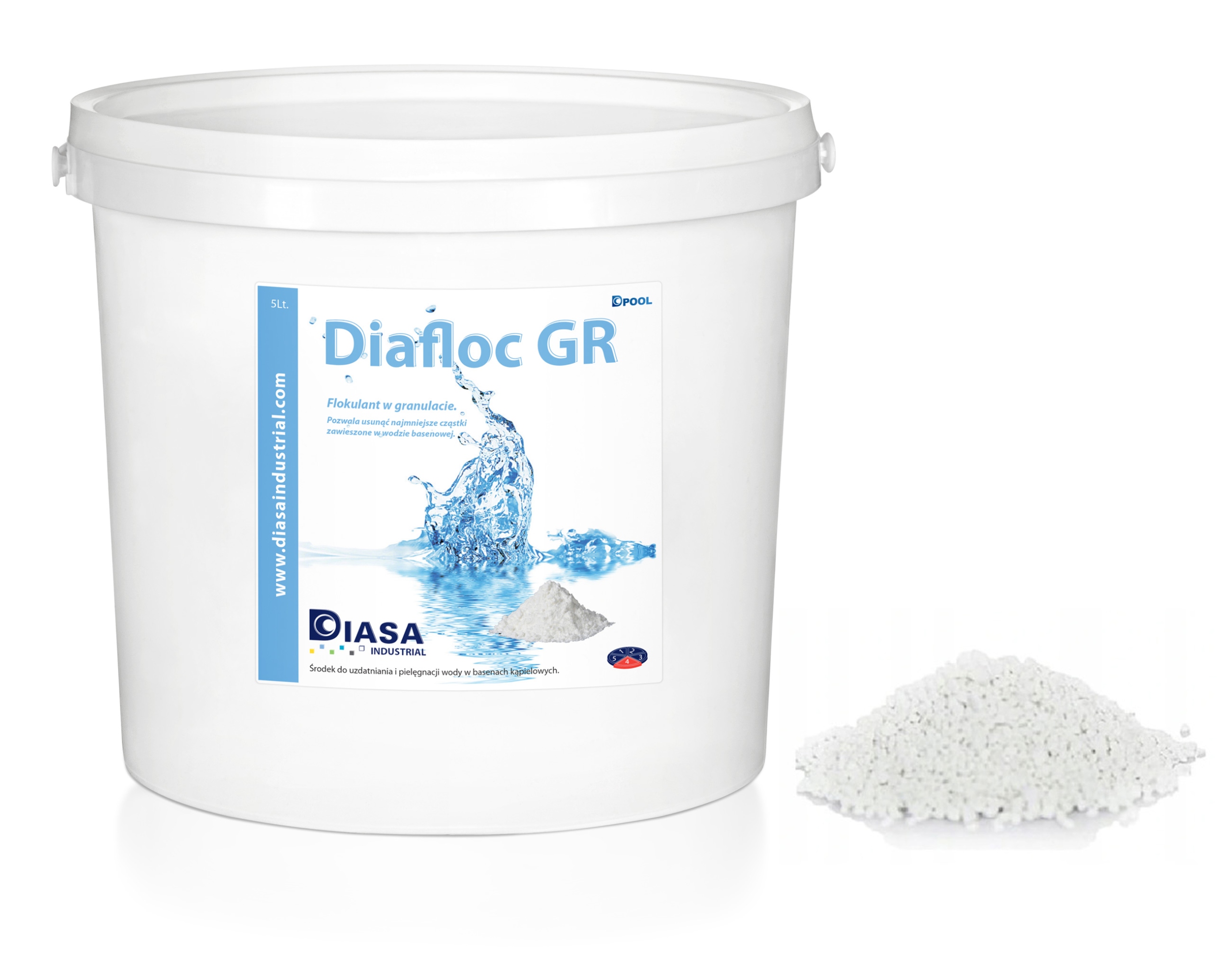 

Koagulant Flok Klaryfikator Basenu Diafloc Gr 5kg