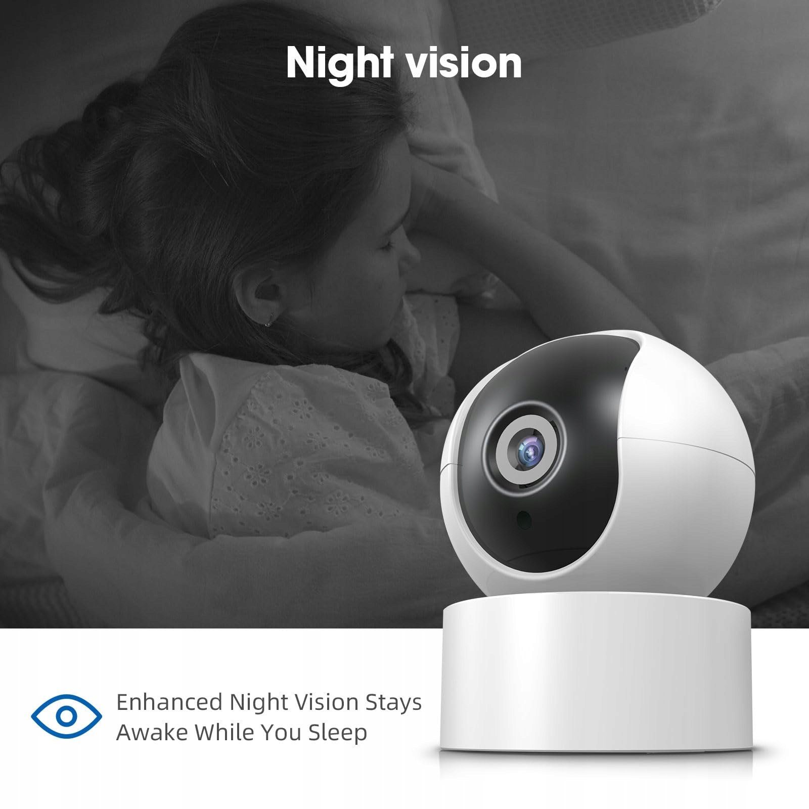 XNY Kamera 2MP Tuya Smart Life 1080P HD Pan Tilt WLAN Dwukierunkowy Audio — miniatura 6