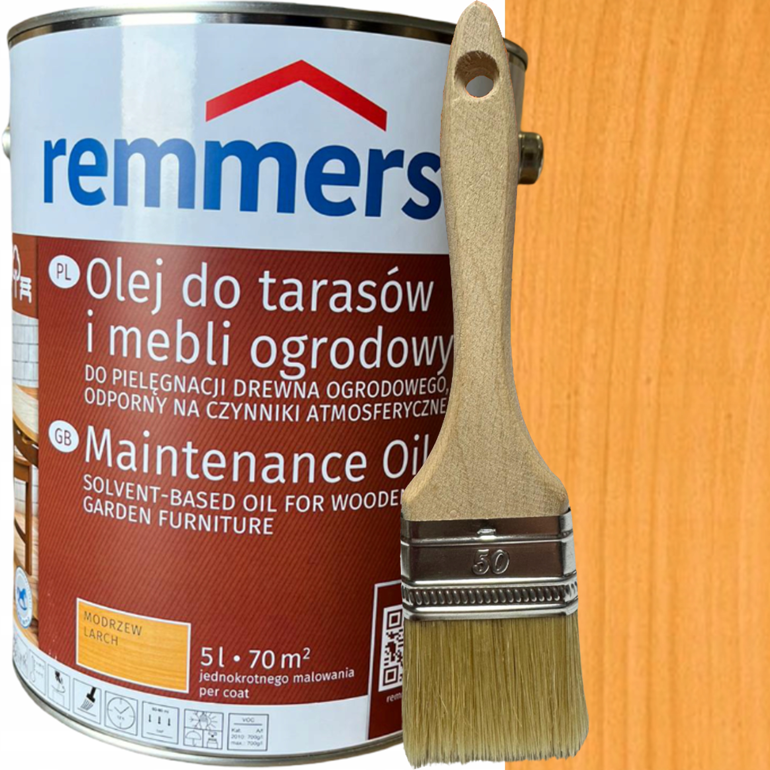 Remmers olej do tarasów drewna tarasu 10L Modrzew 2654 Mat