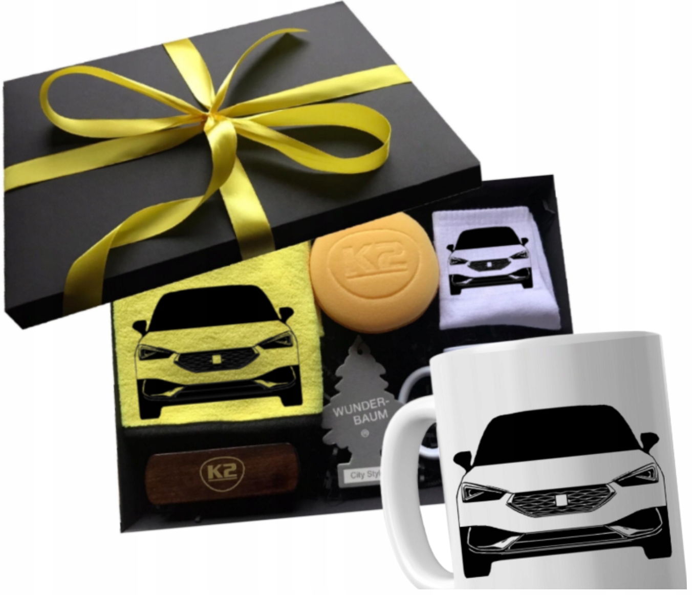 Sada dárek pro fanouška Seat, hrnek pro kluka, otce, švagra, pro řidiče