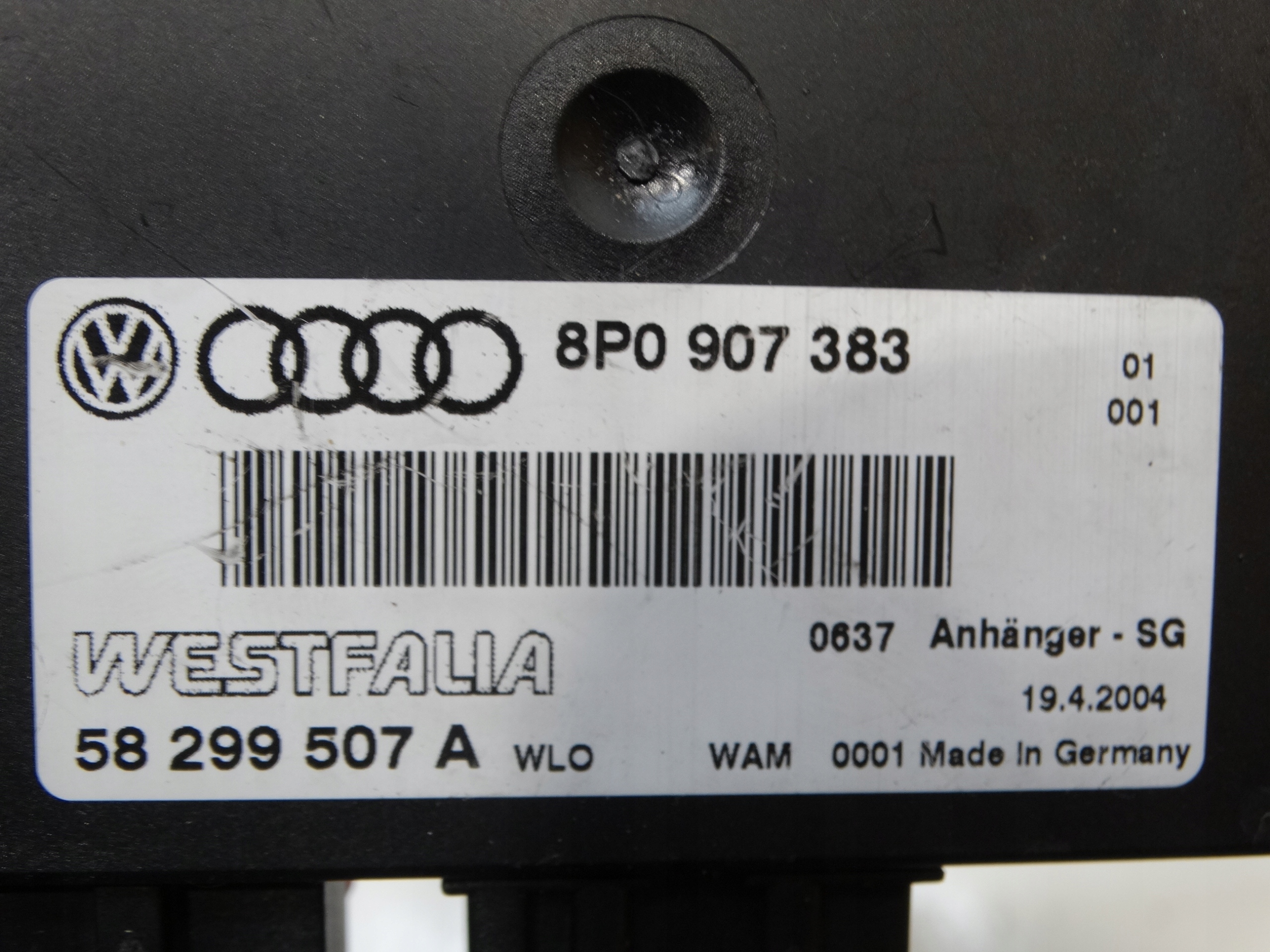 module control unit HAKA HOLOWNICZEGO SEAT AUDI VW SKODA 8P0907383