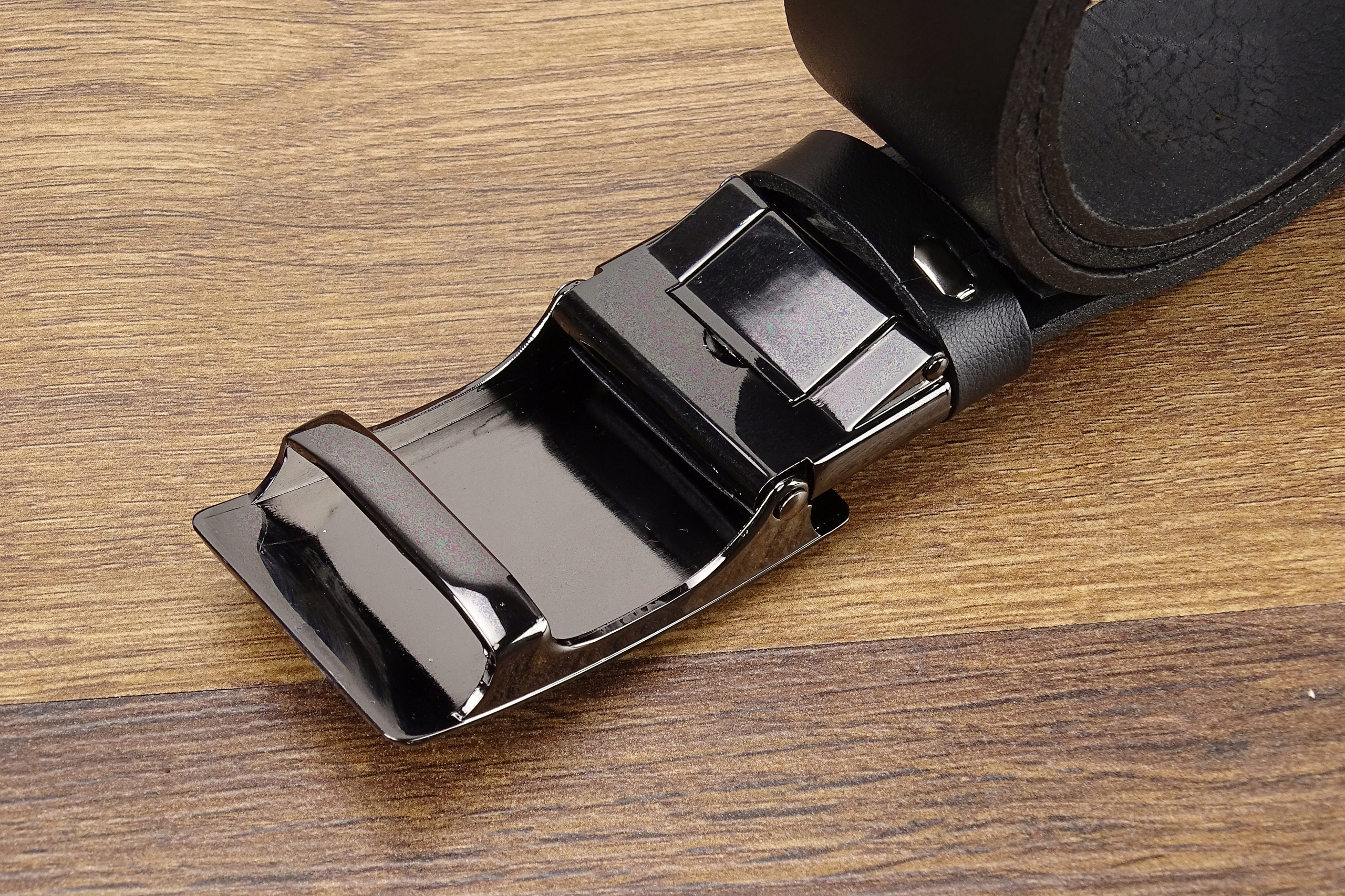 PASEK 135cm Męski SKÓRZANY Gracio Klamra Automat Wzór dominujący bez wzoru