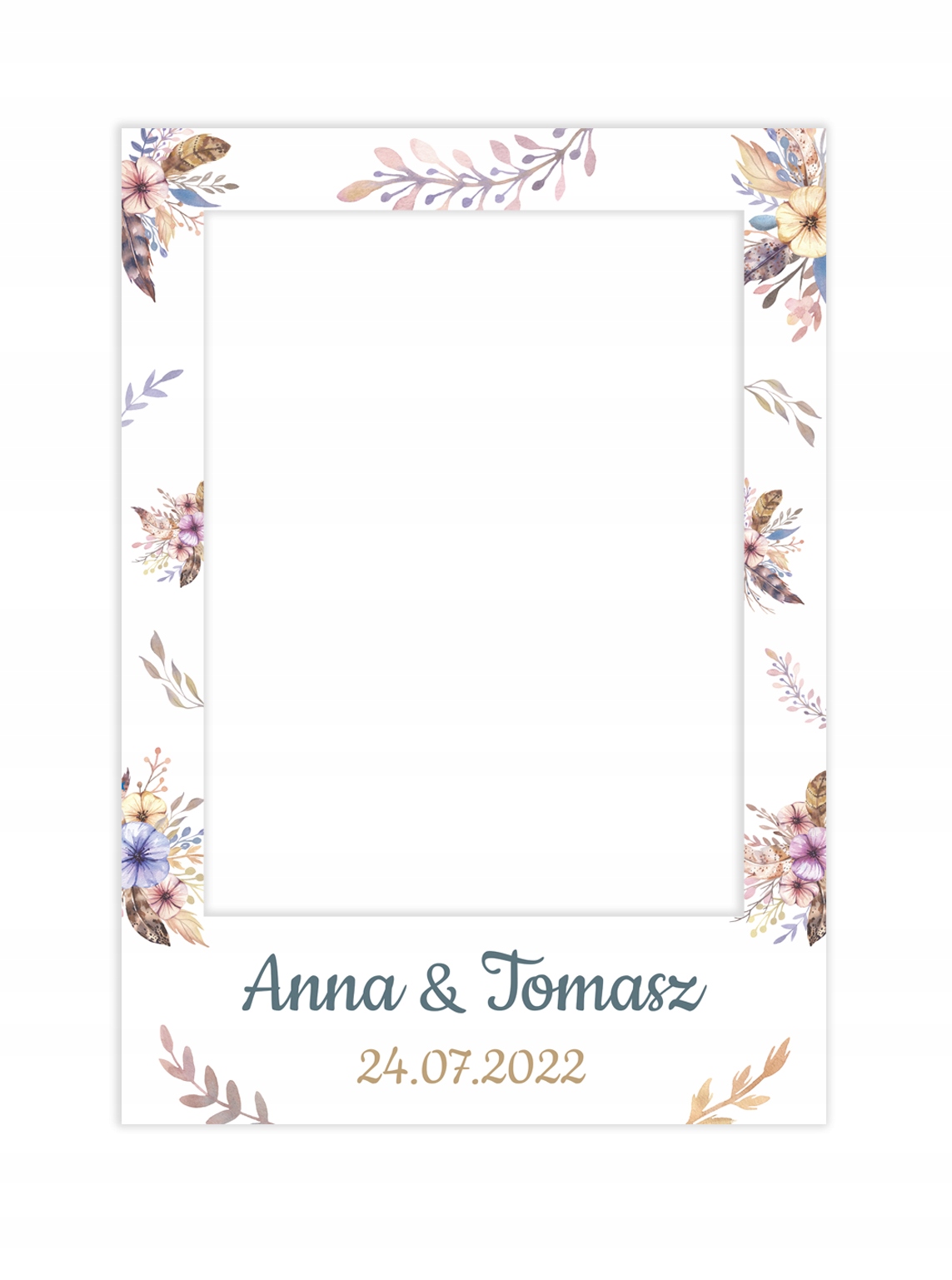 

Foto ramka do zdjęć fotoramka Styl Boho z tekstem