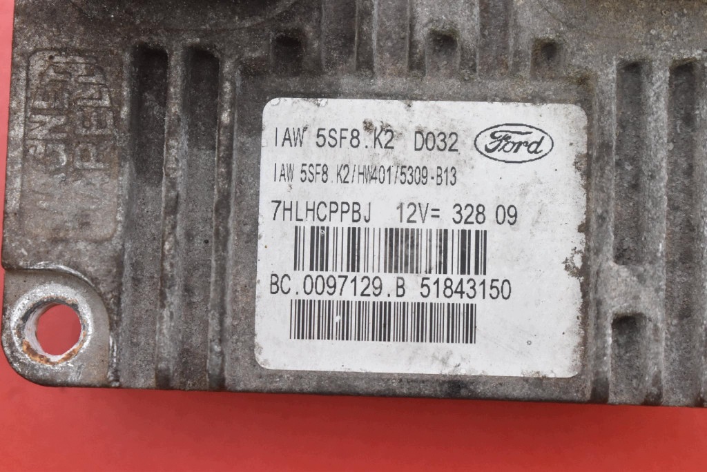 control unit computer of the engine 51843150 FORD KA MK2 1.2 8V 69 KM 08-20