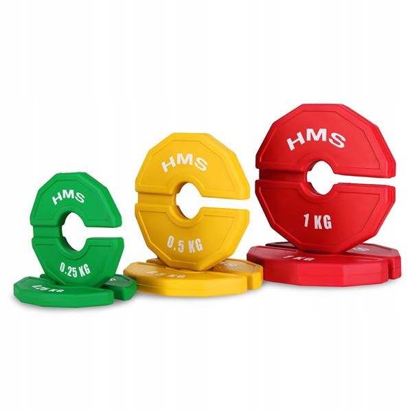 Zestaw talerzy typu nakładka obciążenia treningowe 6szt. różne wagi