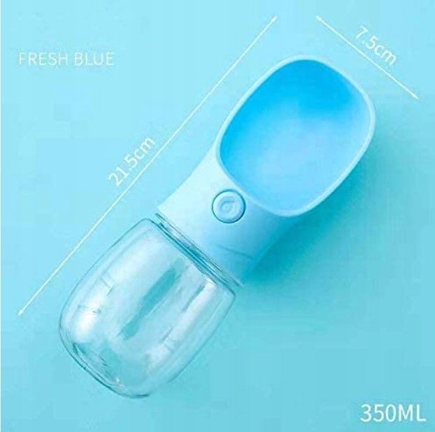 Přenosná Láhev Na Vodu pro psa 350 ml modrá