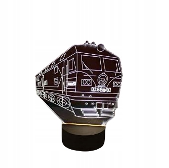 

Lampka 3D Led Pociąg Lokomotywa Pilot