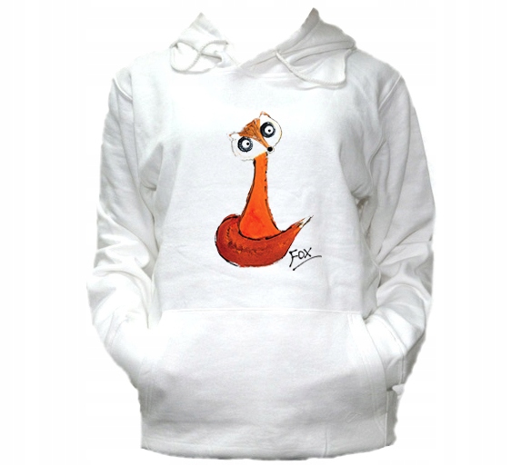 

S Bluza Kaptur Damska Lis Lisek Fox Śmieszne