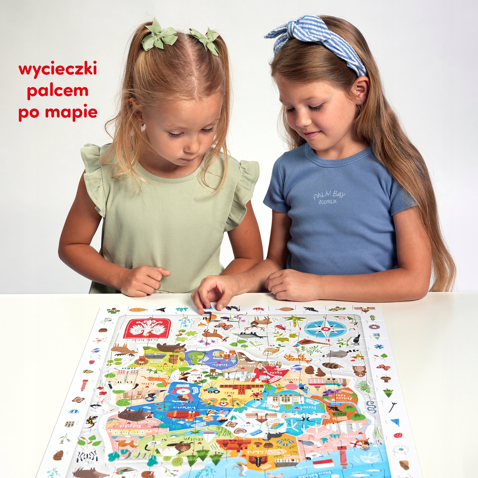 CzuCzu MAPA POLSKI puzzle obserwacyjne, plakat 5+ Marka CzuCzu